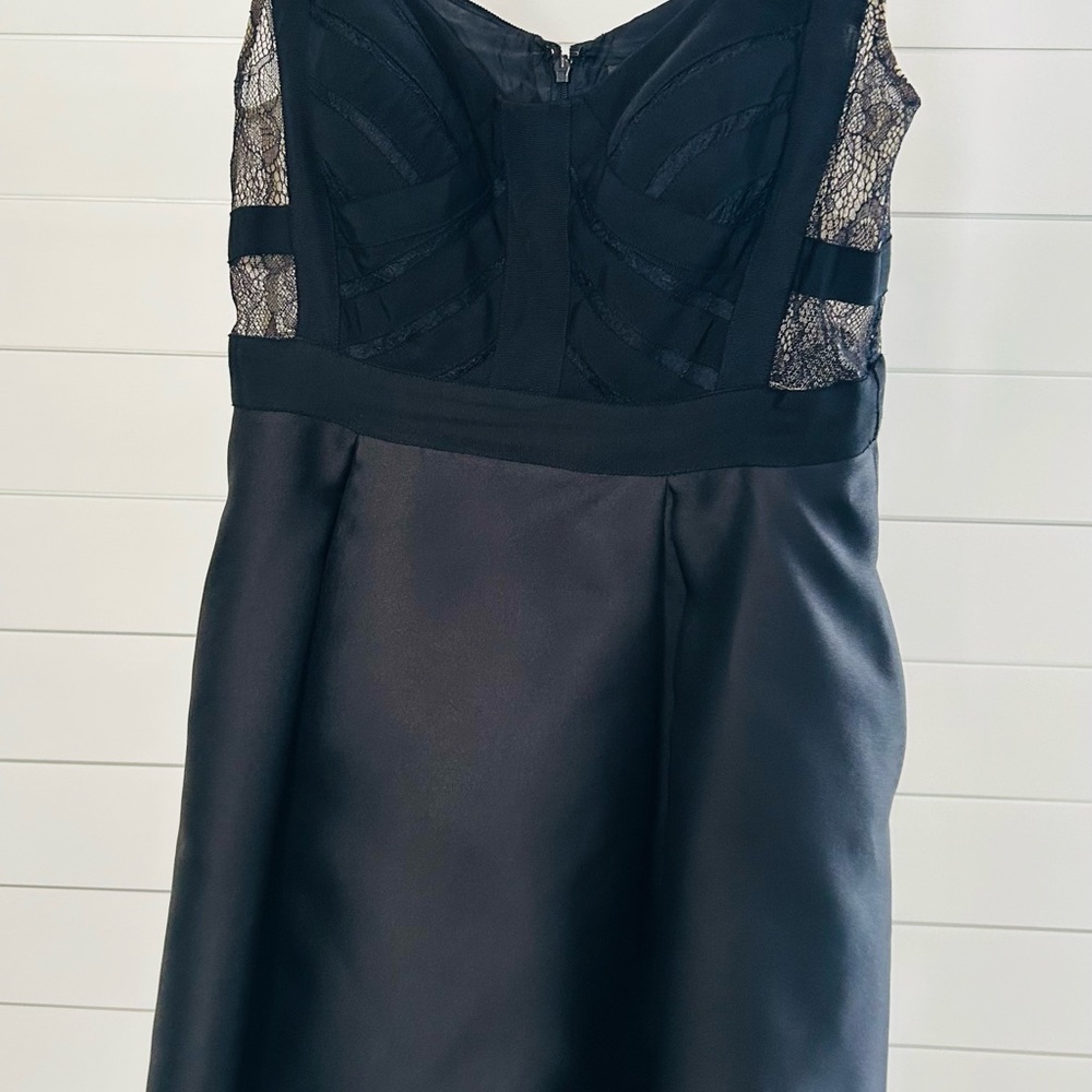 Adriana Papell - Black Corset Style Dress- size 6